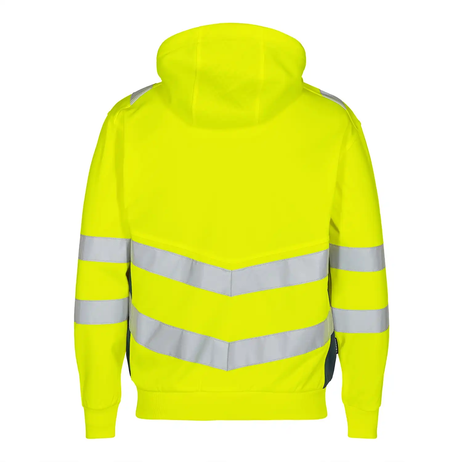 Warnschutz Kapuzen Sweatjacke "8025-241" Safety Kl. 2 in gelb/marine, L - Bild 1