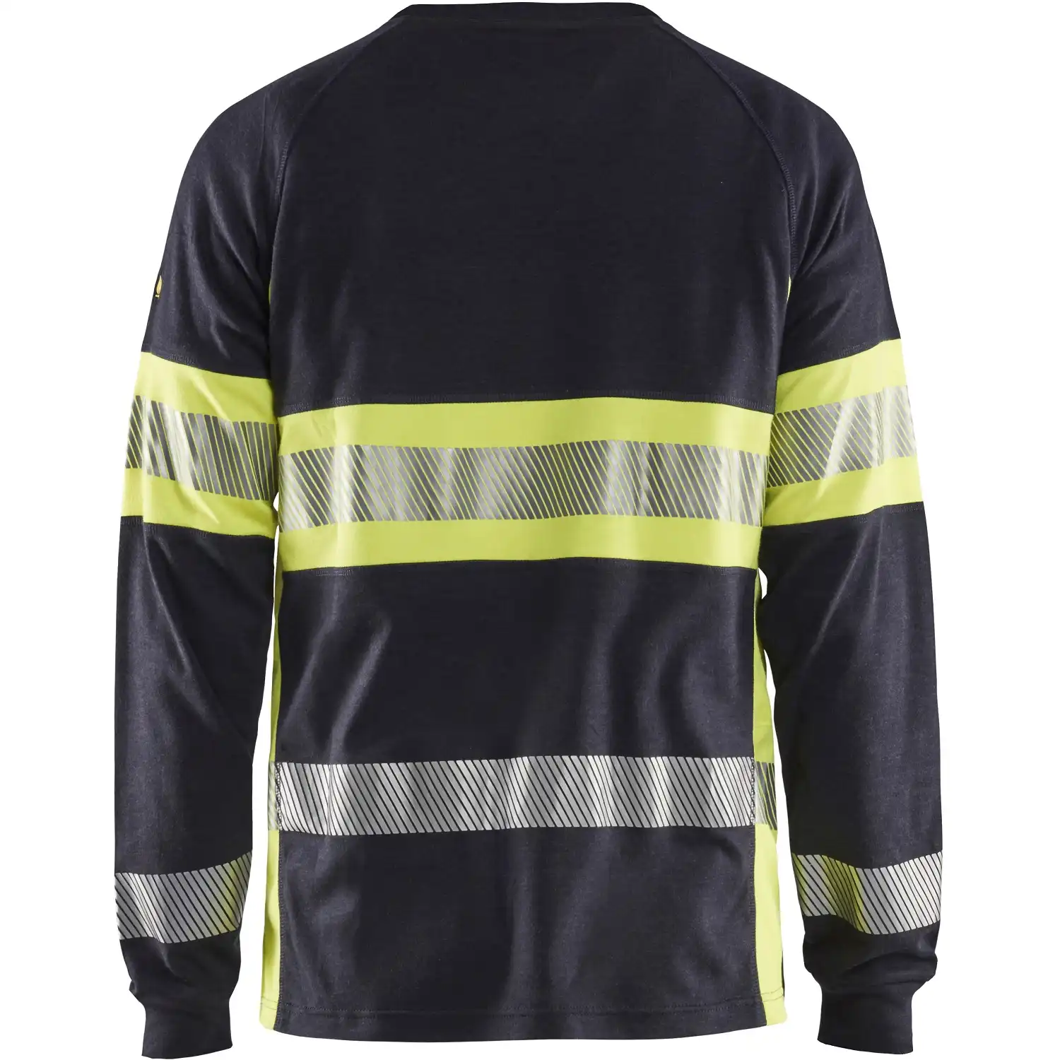 Multinorm Langarmshirt "3484" marine/gelb in 4XL - Thumbnail 2
