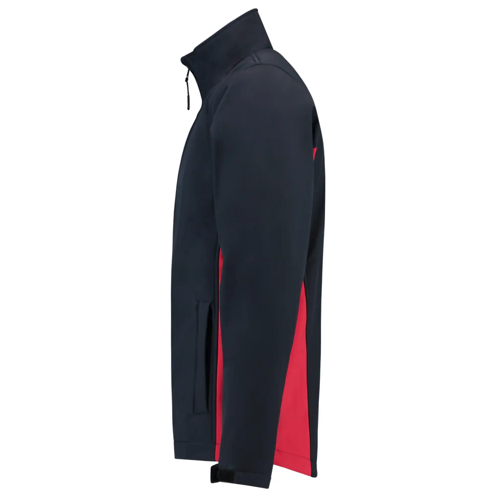 Softshelljacke Bicolor "402002" Workwear in navy/red, XS - Thumbnail 3