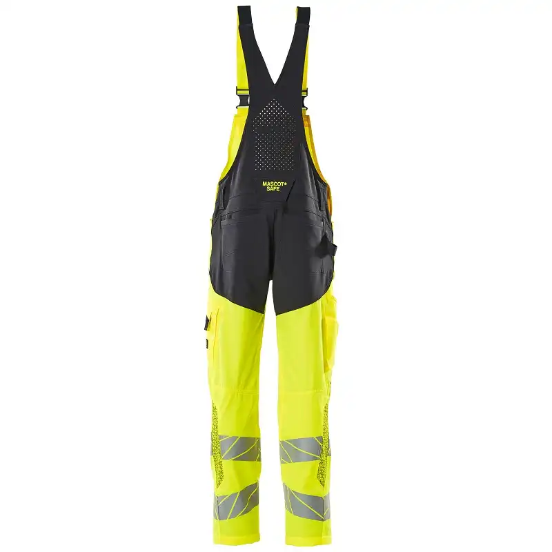 Warnschutz Latzhose "19569" Accelerate Safe in gelb/schwarzblau, 76C46 (EU 23) - Thumbnail 2