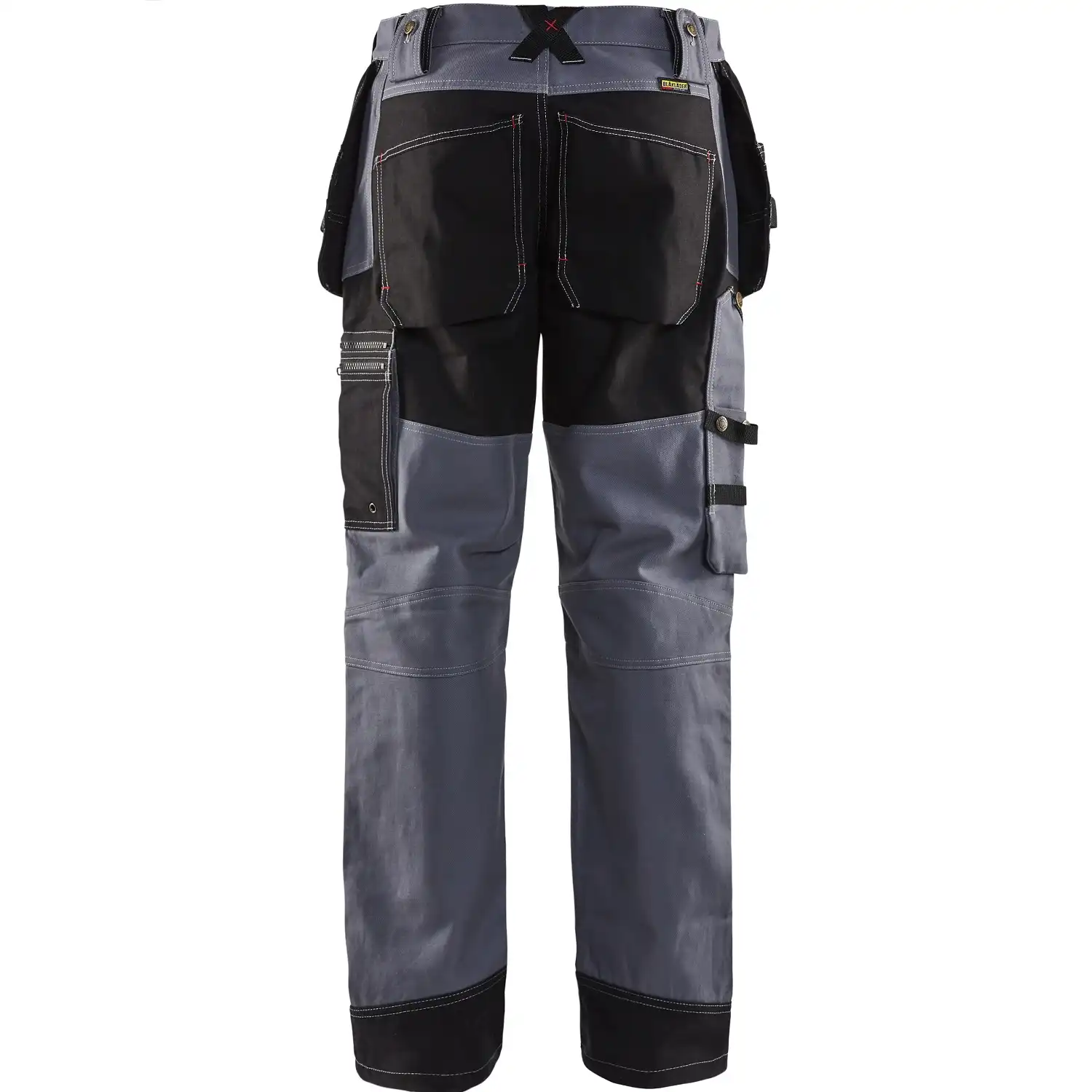 Handwerkerhose "X1500" 100% Baumwolle in grau/schwarz, C58 - Thumbnail 2