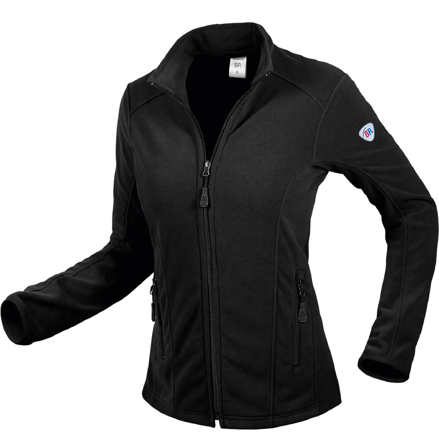Damen Fleecejacke "1693-641" in schwarz, S - Thumbnail 1
