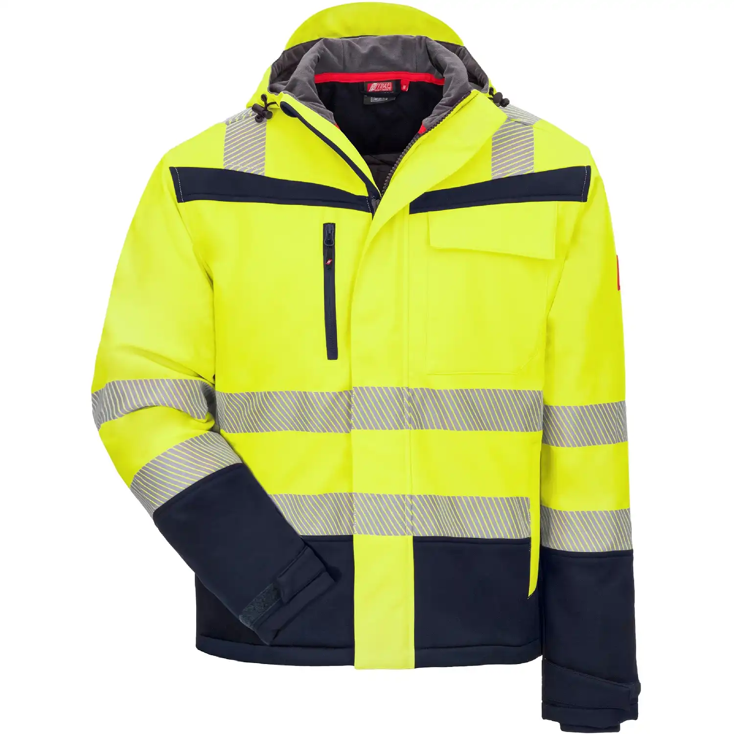 Winter Warnschutz Softshelljacke "MOTION TEX VIZ" in gelb/marine, L - Thumbnail 1