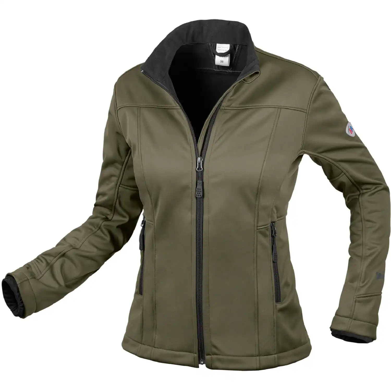 Damen Softshelljacke "1695-571" in oliv, XS - Thumbnail 1
