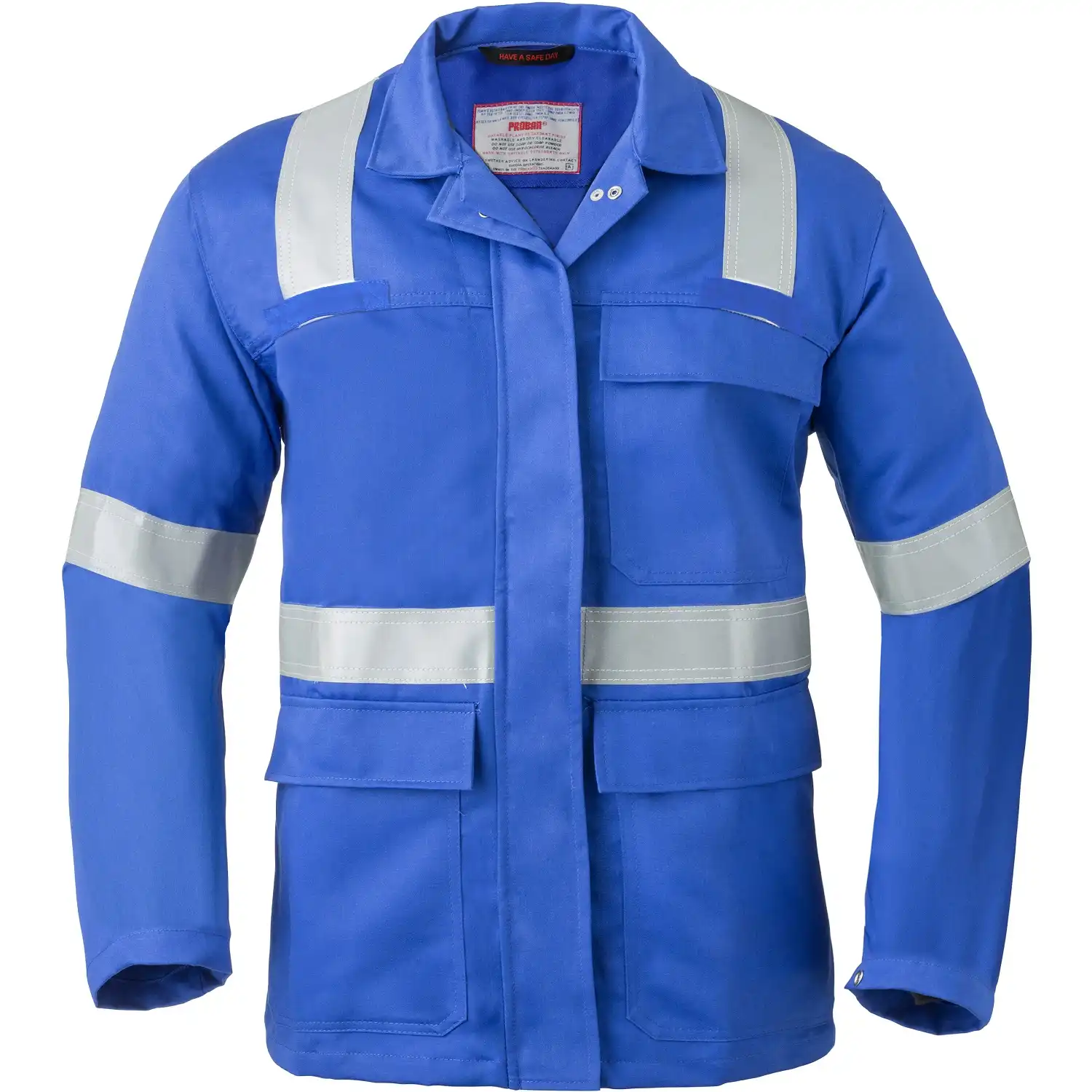 Multinorm Langjacke "3256" 5safety in kornblau, 48 - Bild 1