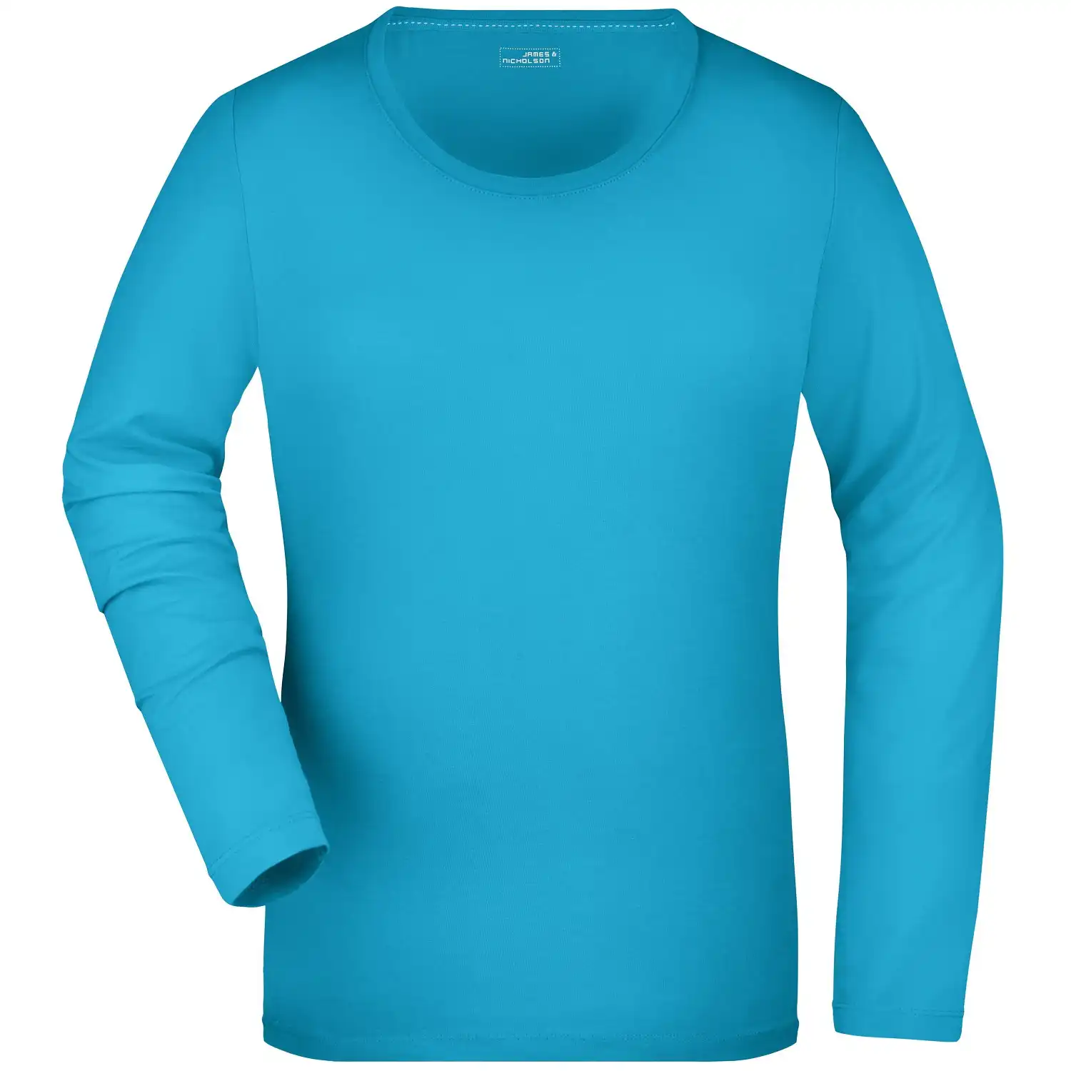 Damen Langarmshirt "JN927" in turquoise, M - Bild 1