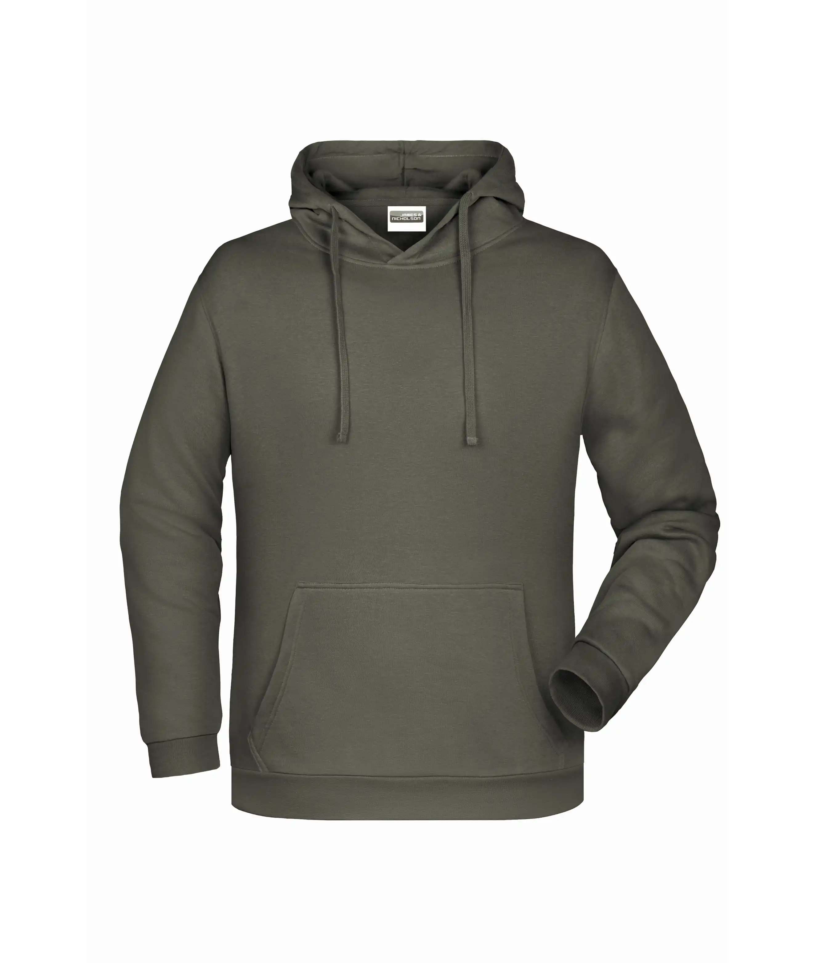 Herren Basic Hoody Men "JN796" in dark-grey, L - Bild 1