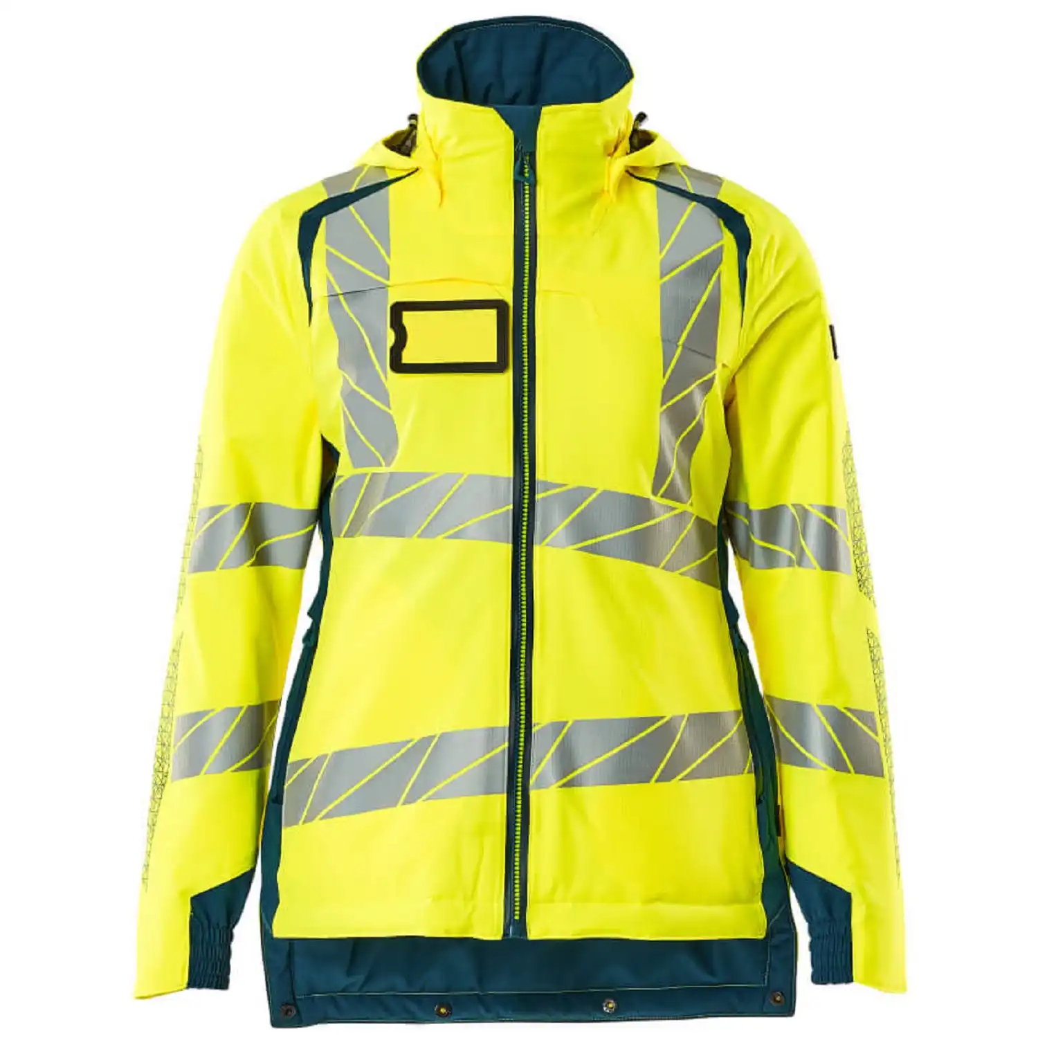 Damen Warnschutz Winterjacke "ACCELERATE SAFE" in gelb/dunkelpetroleum, M - Bild 1