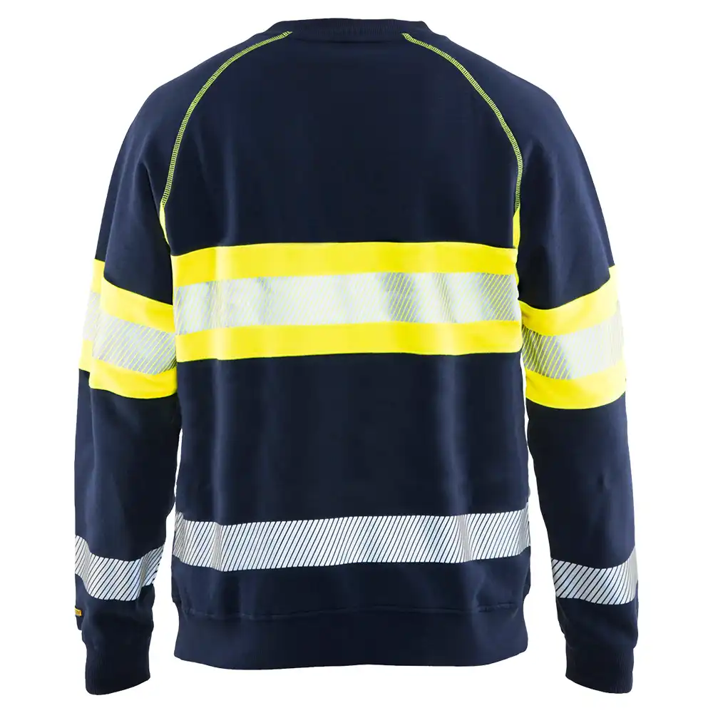 Warnschutz Pullover "3359" in marine/gelb, XL - Thumbnail 2