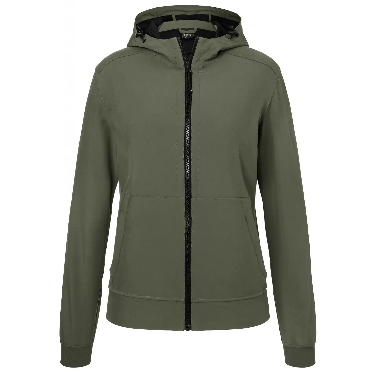 Damen Softshell Kapuzenjacke "JN1145" in olive/camouflage, XS - Bild 1