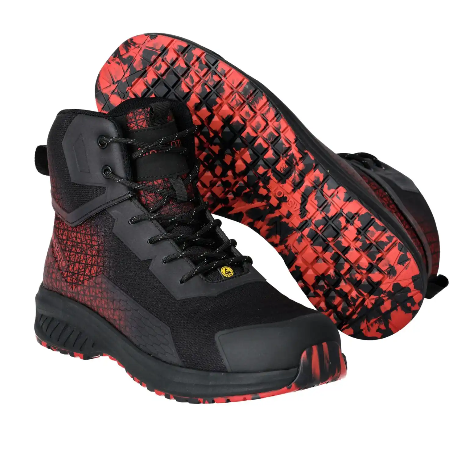 Sicherheitshochschuh S3S "ACCELERATE" Schwarz/Verkehrsrot in 45 - Thumbnail 5