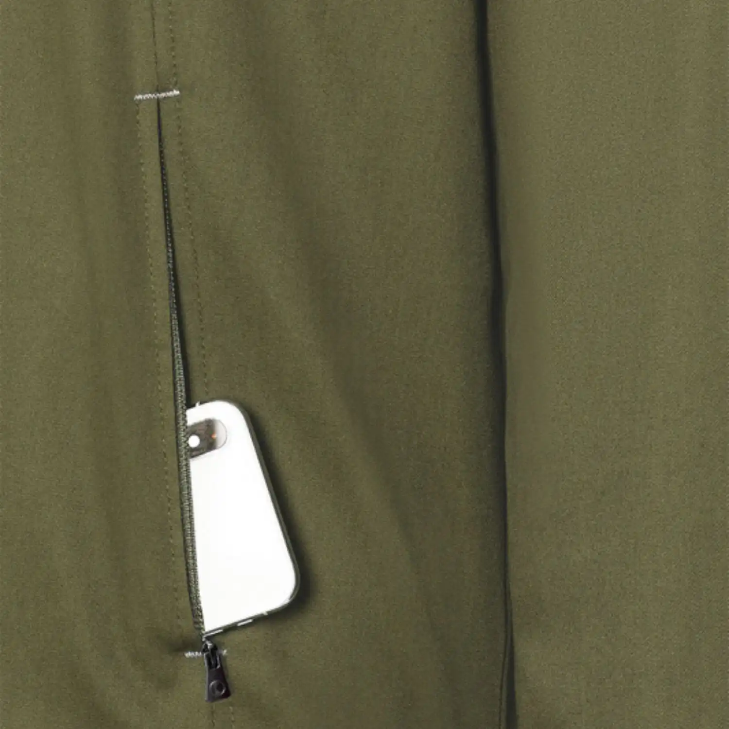 Herren Kochjacke "JM 35" in moosgrün, 50 - Thumbnail 6