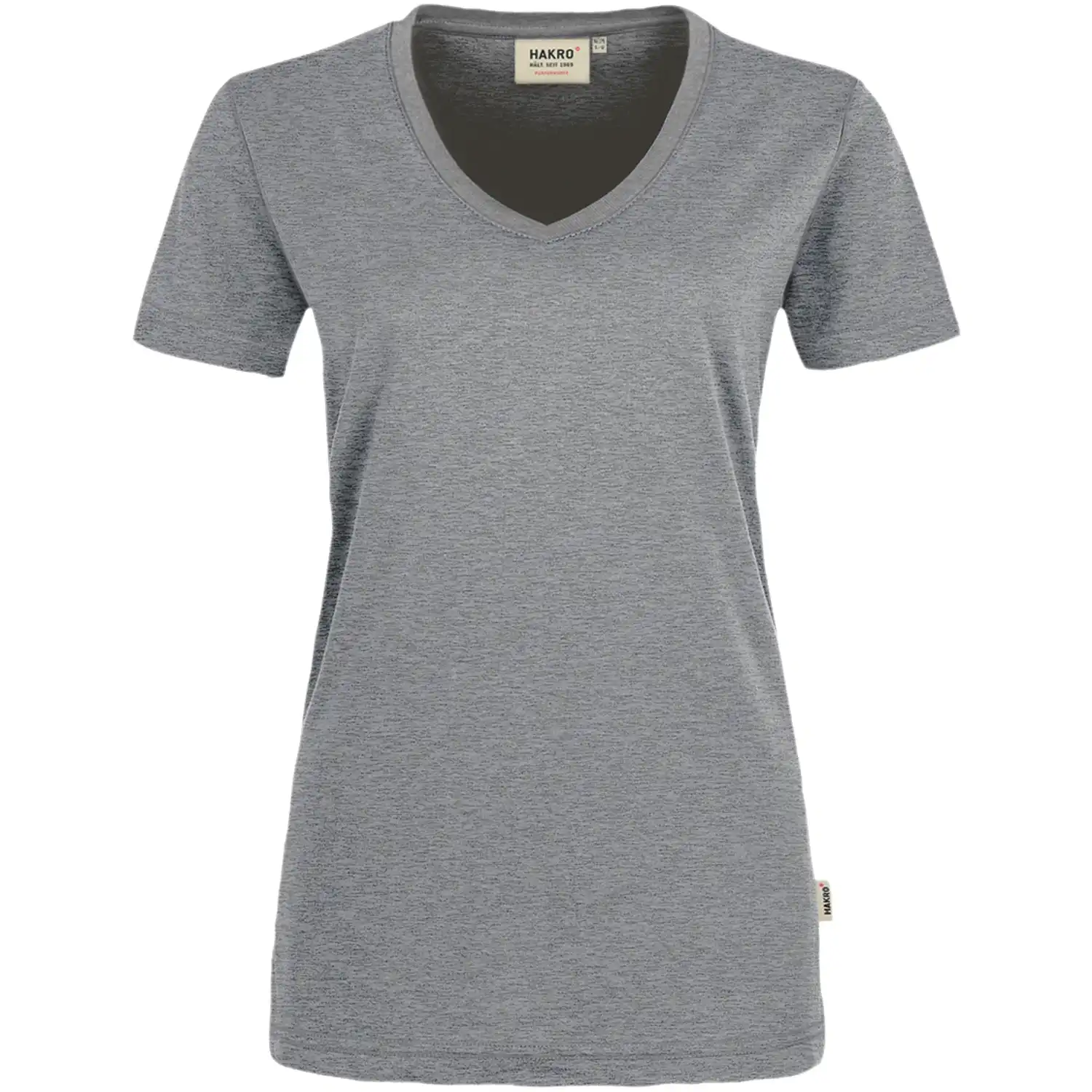 Damen V-Shirt "PERFORMANCE" 181 in grau-meliert, L - Bild 1