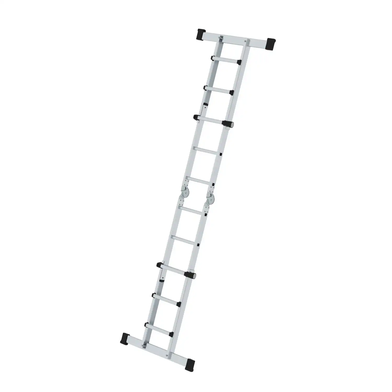 Teleskopleiter 4-teilig mit Traverse in 4x3 Sprossen - Thumbnail 5