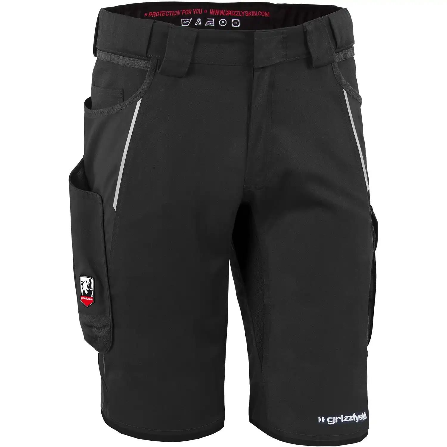 Shorts "IRON" in schwarz, N54 - Thumbnail 1