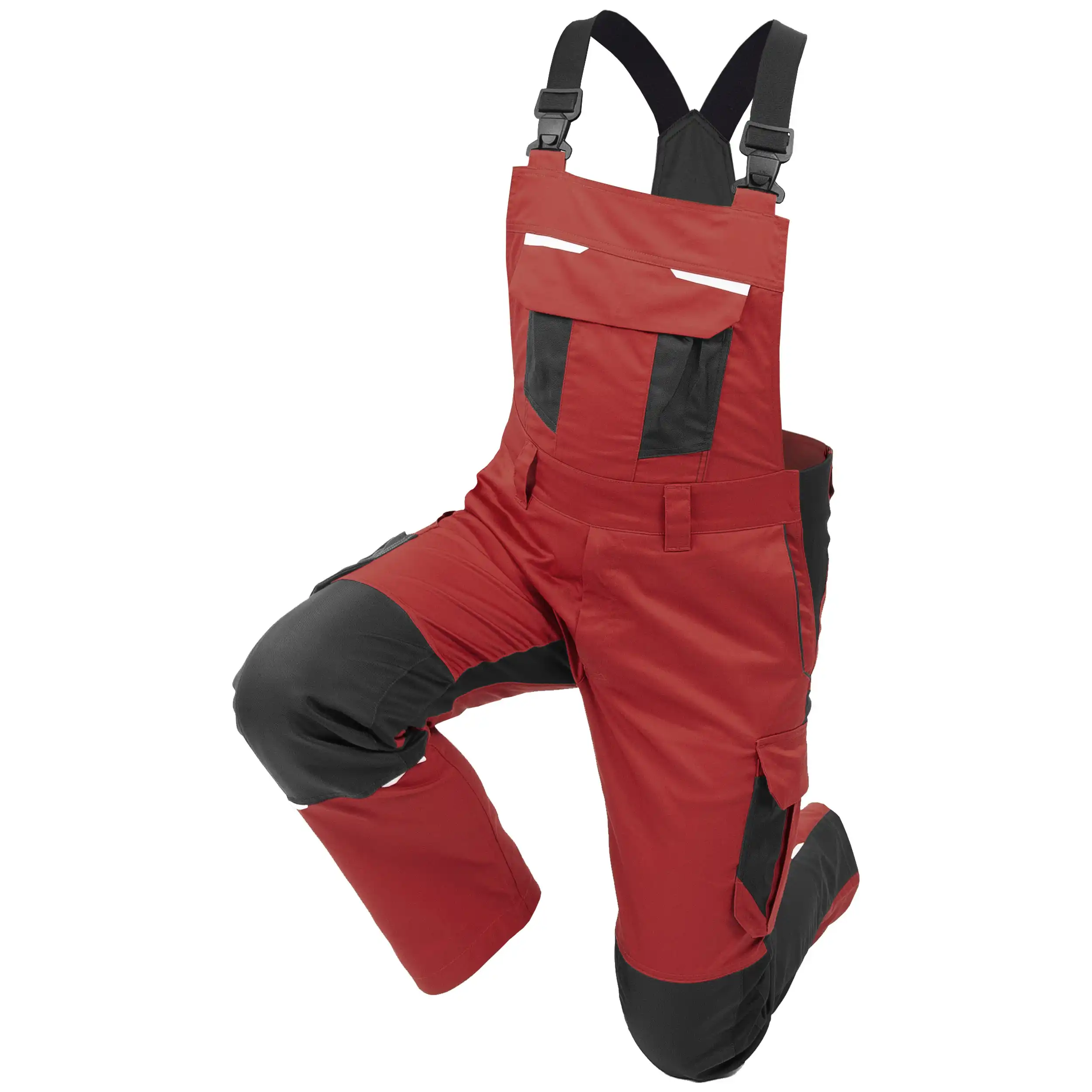 Latzhose "IND" in red dahlia/phantom, 24 - Thumbnail 1