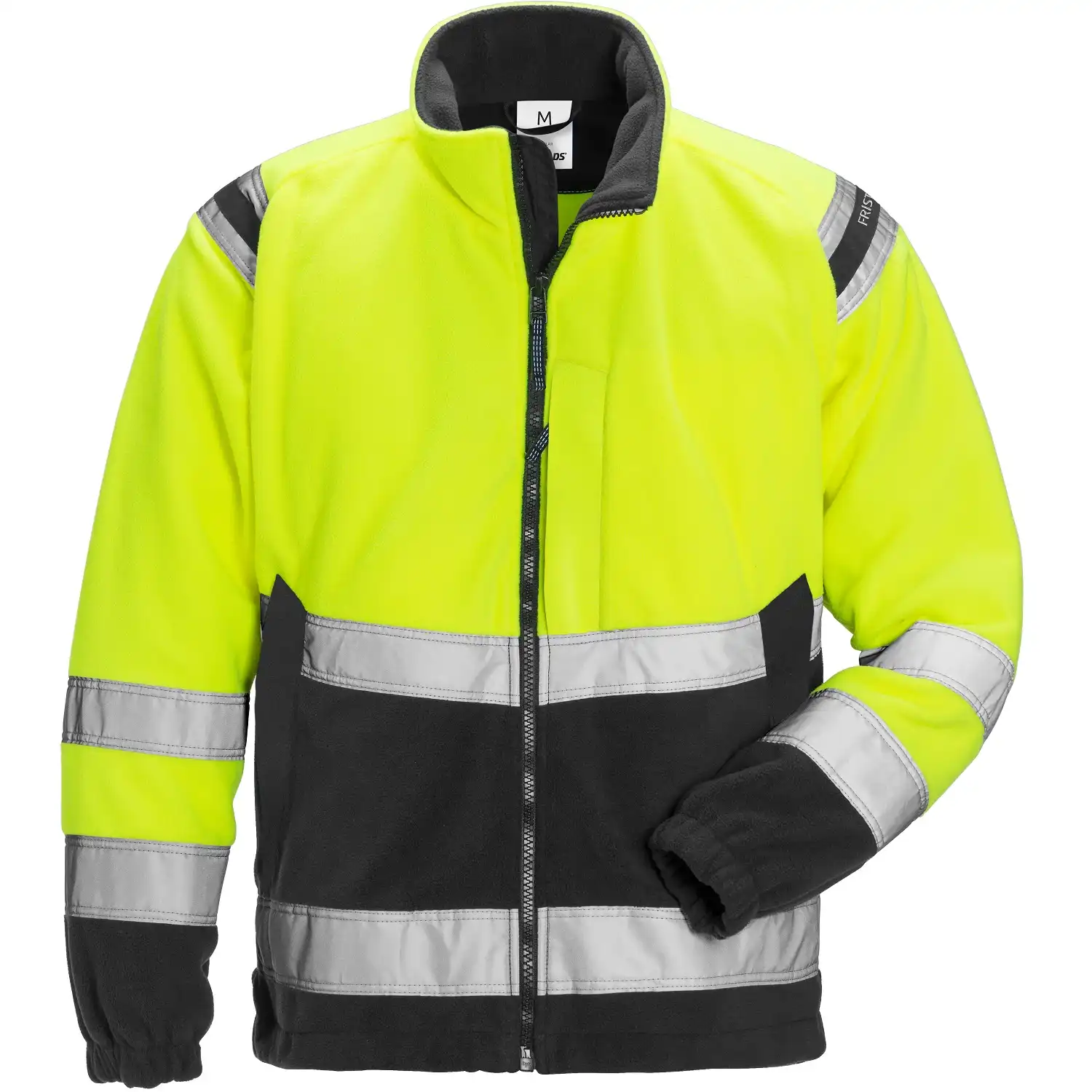 Warnschutz Fleecejacke "4041 FE" in gelb/schwarz, XS - Thumbnail 1