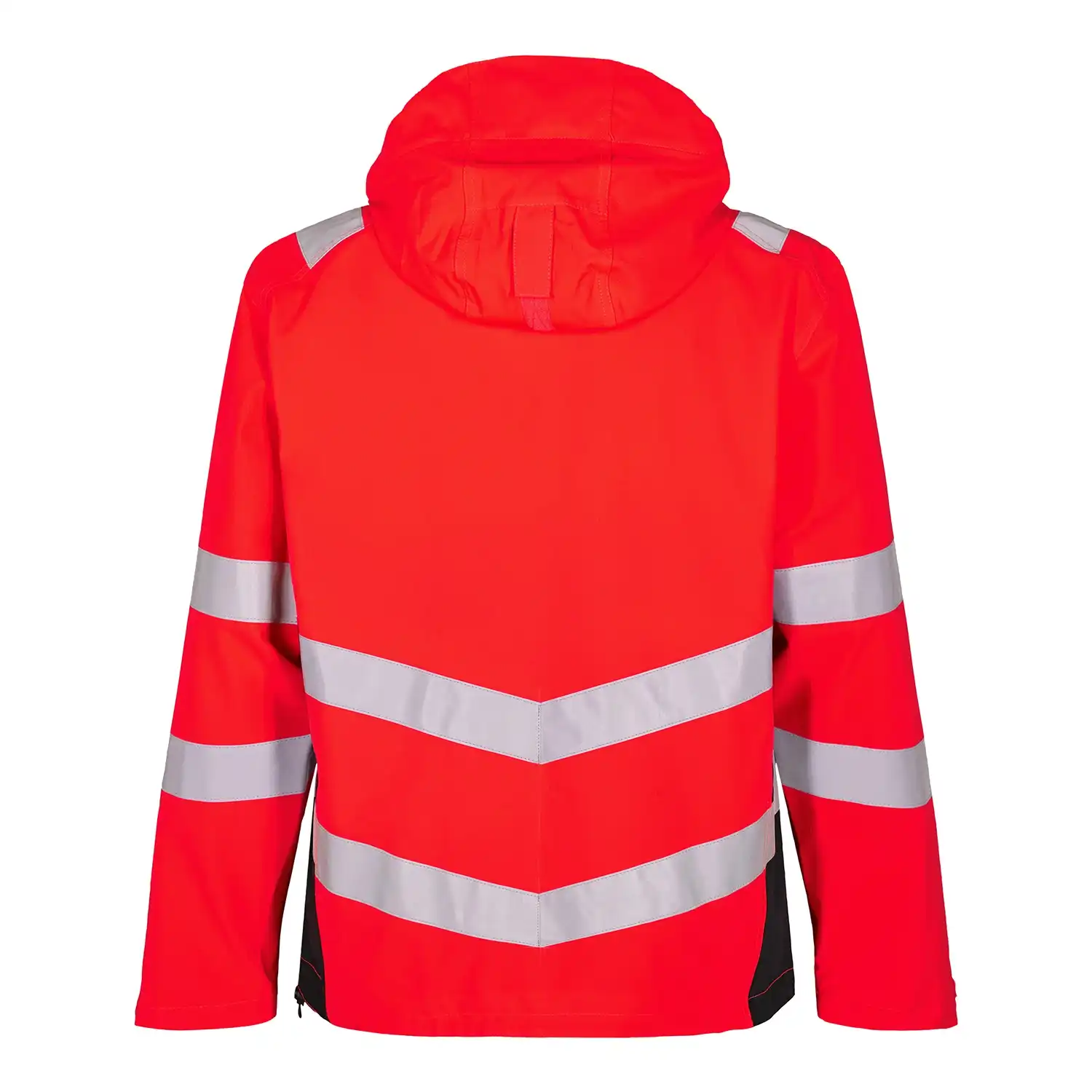 Warnschutz Hardshell Regenjacke "1146-930" Safety Kl. 3 in rot/schwarz, L - Thumbnail 2