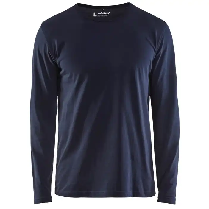 Langarmshirt "3500" in dunkelmarine, L - Thumbnail 1