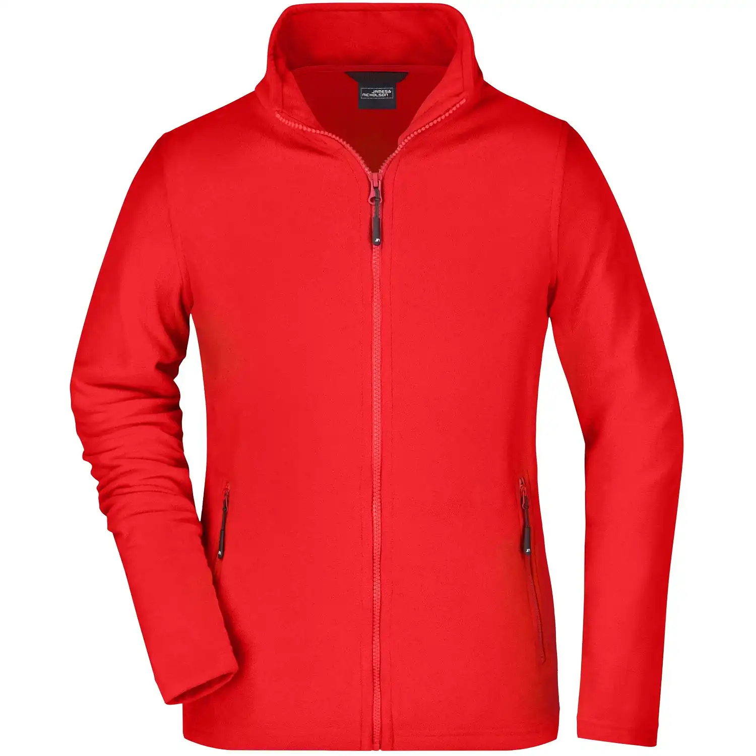 Damen Basic Fleecejacke "JN765" in Rot, L - Bild 1