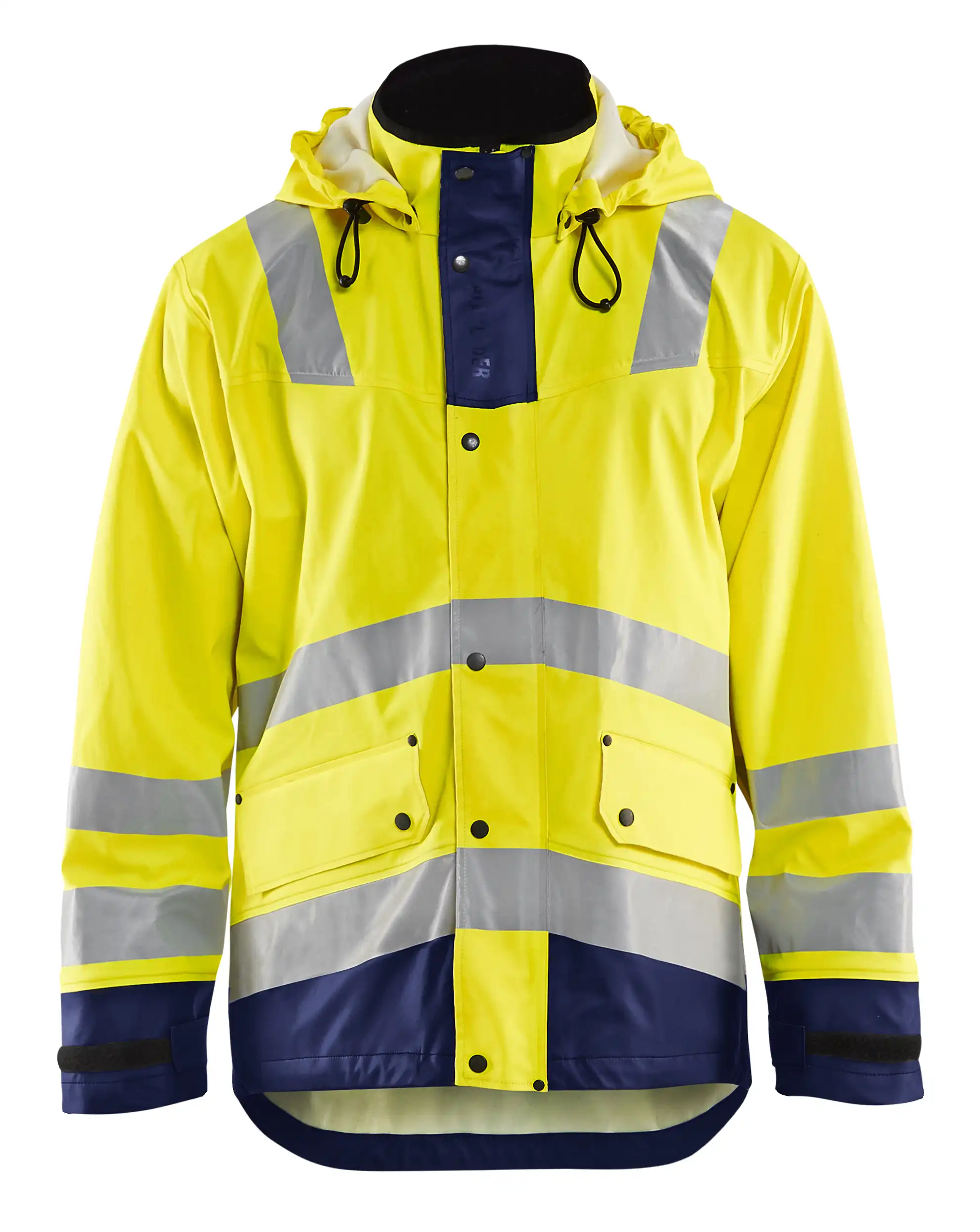 Warnschutz-Regenjacke "4302" Level 2 in gelb/marine, 3XL - Bild 1