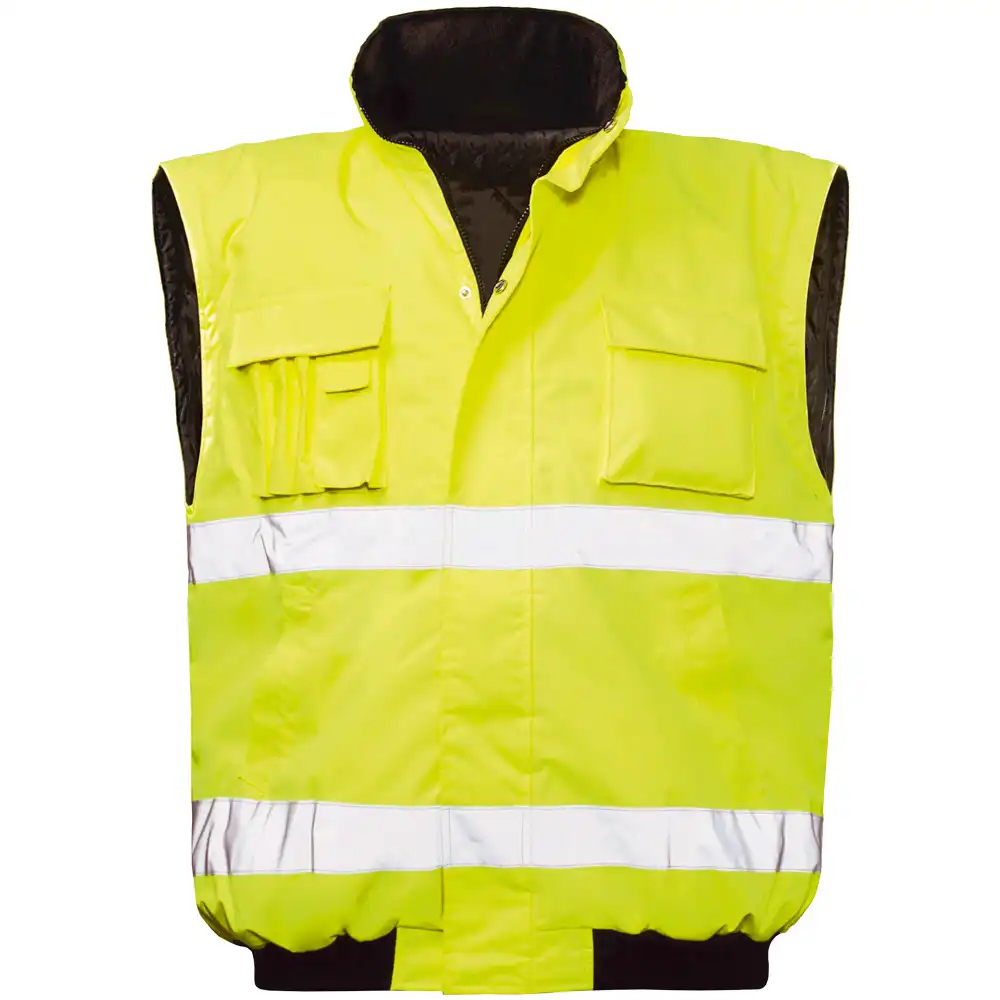 Warnschutz-Pilotenjacke "ROLAND" 2-in-1 gelb in M - Thumbnail 3
