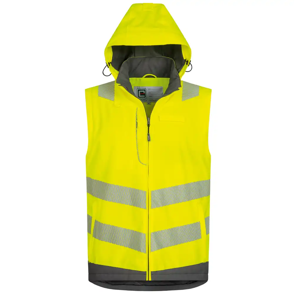 Warnschutz Winterjacke 2-in-1  in gelb/grau, XL - Thumbnail 3