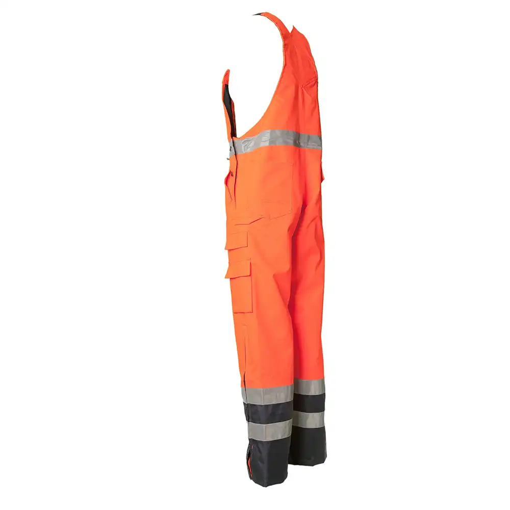 Warnschutz Regenlatzhose "KONTRAST" in orange/marine, 4XL - Thumbnail 2
