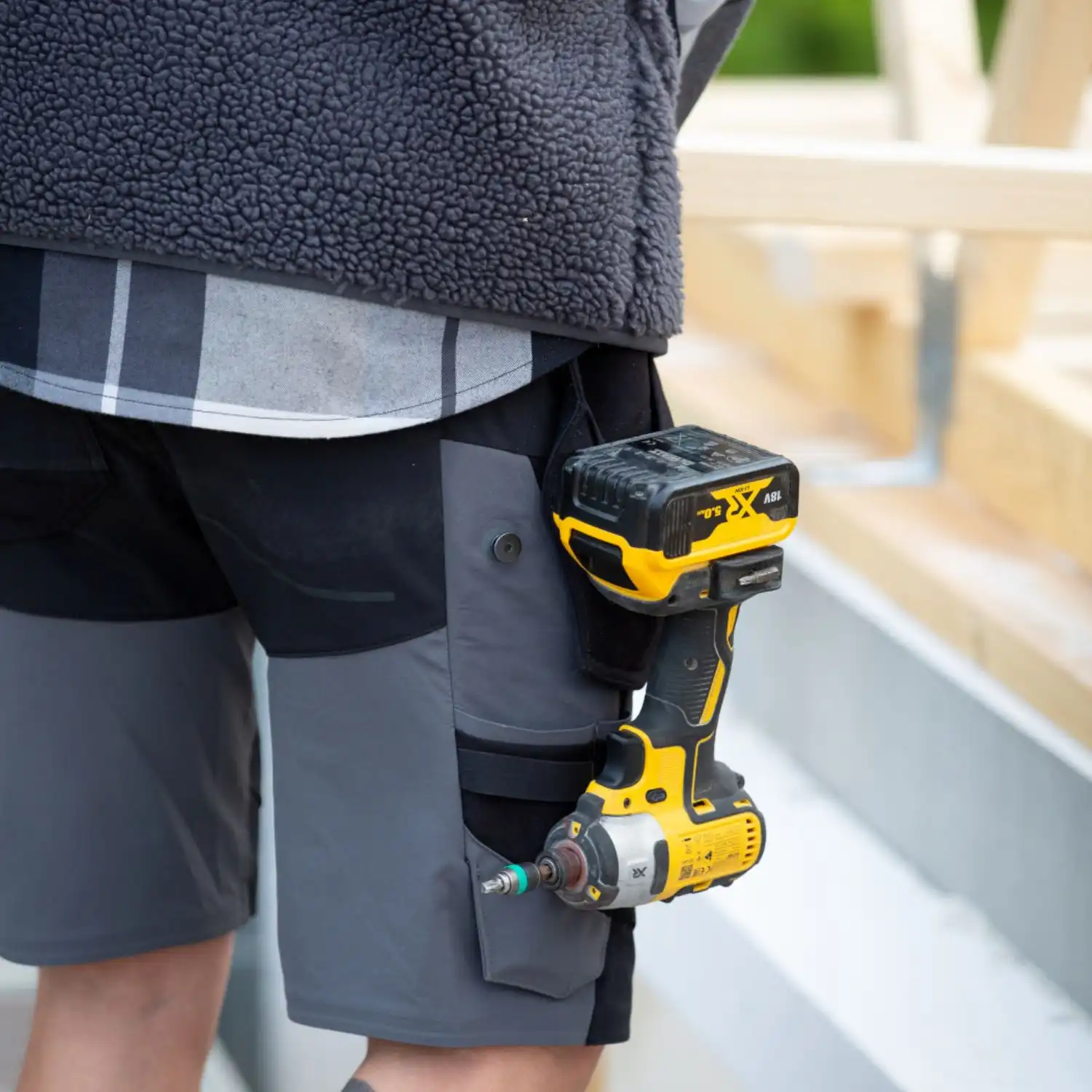 Stretch-Shorts "22149-605" Customized in anthrazit/schwarz, 24C52 - Thumbnail 5