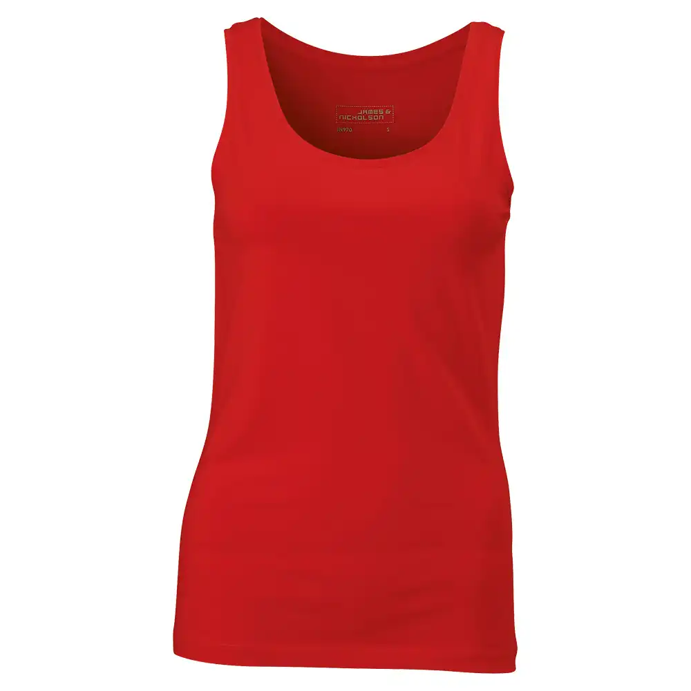 Damen Elastic Tank-Top "JN970" in tomato, XL - Bild 1