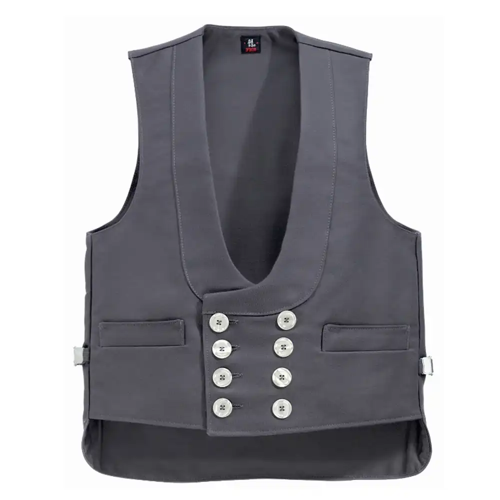 Zunftweste Zwirn-Doppel-Pilot "JAKOB" in grau, 48 - Thumbnail 1