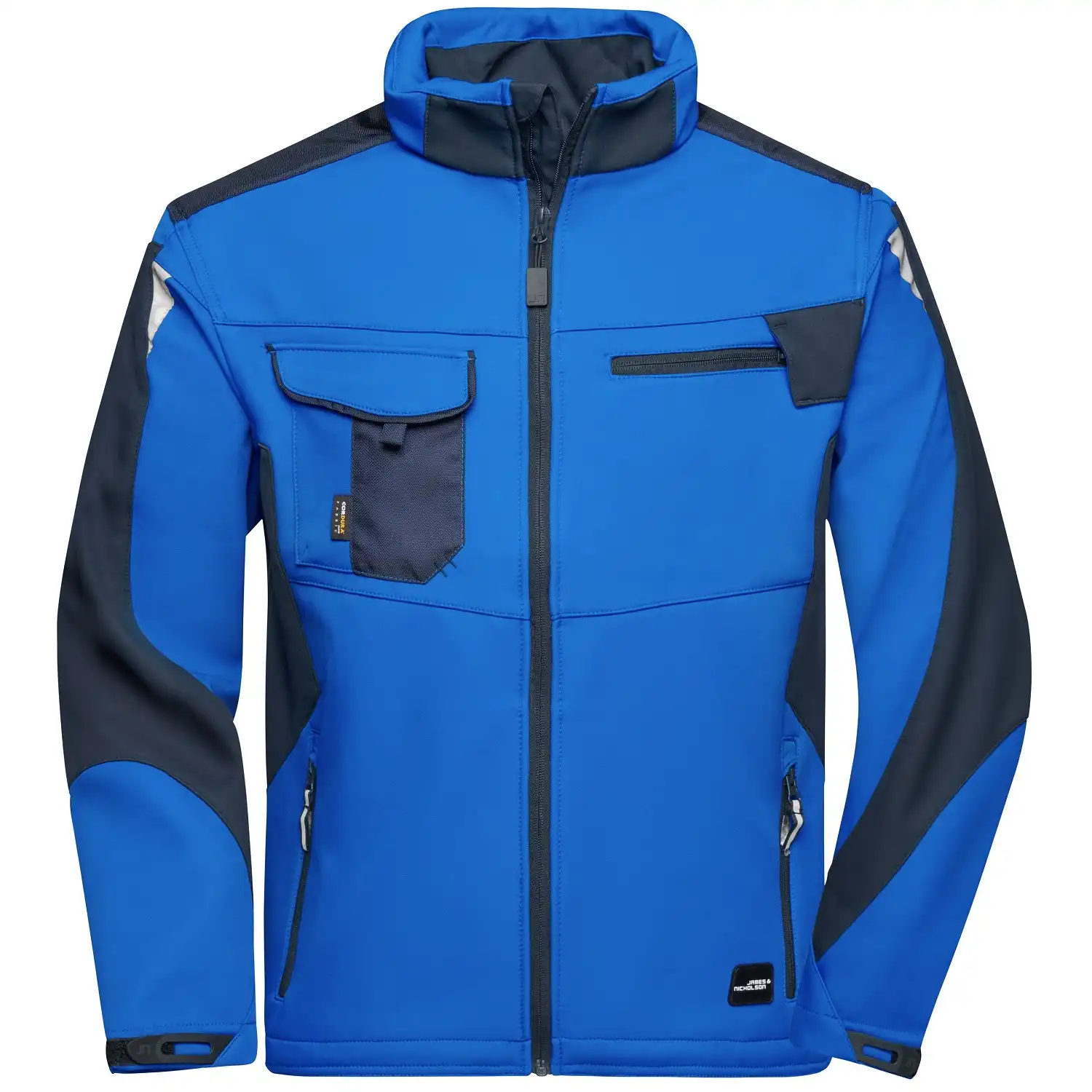 Softshelljacke "JN844" in royal/navy, XL - Bild 1