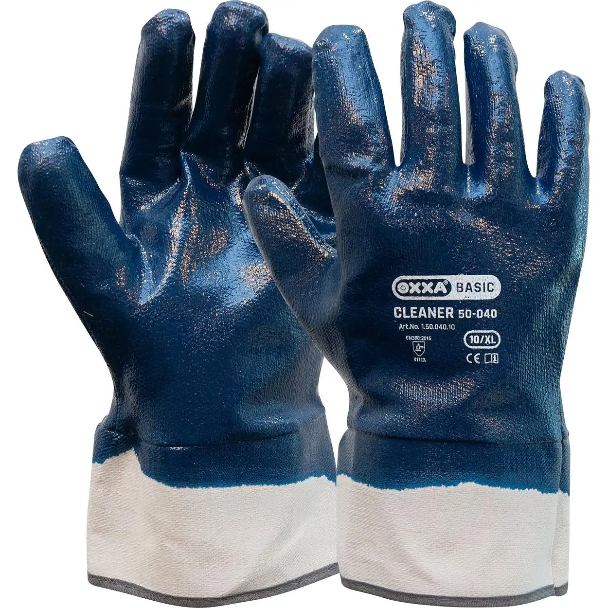 Nitril Interlockhandschuhe Cleaner 50-040 blau in 10 (XL) - Bild 1