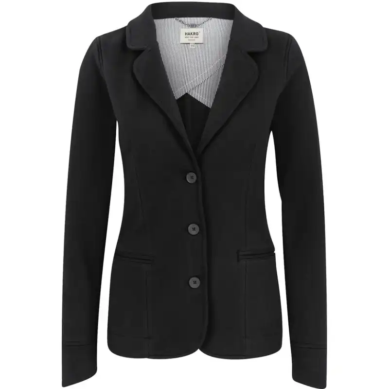 Damen Sweatblazer "PREMIUM" 260 in schwarz, XL - Thumbnail 1