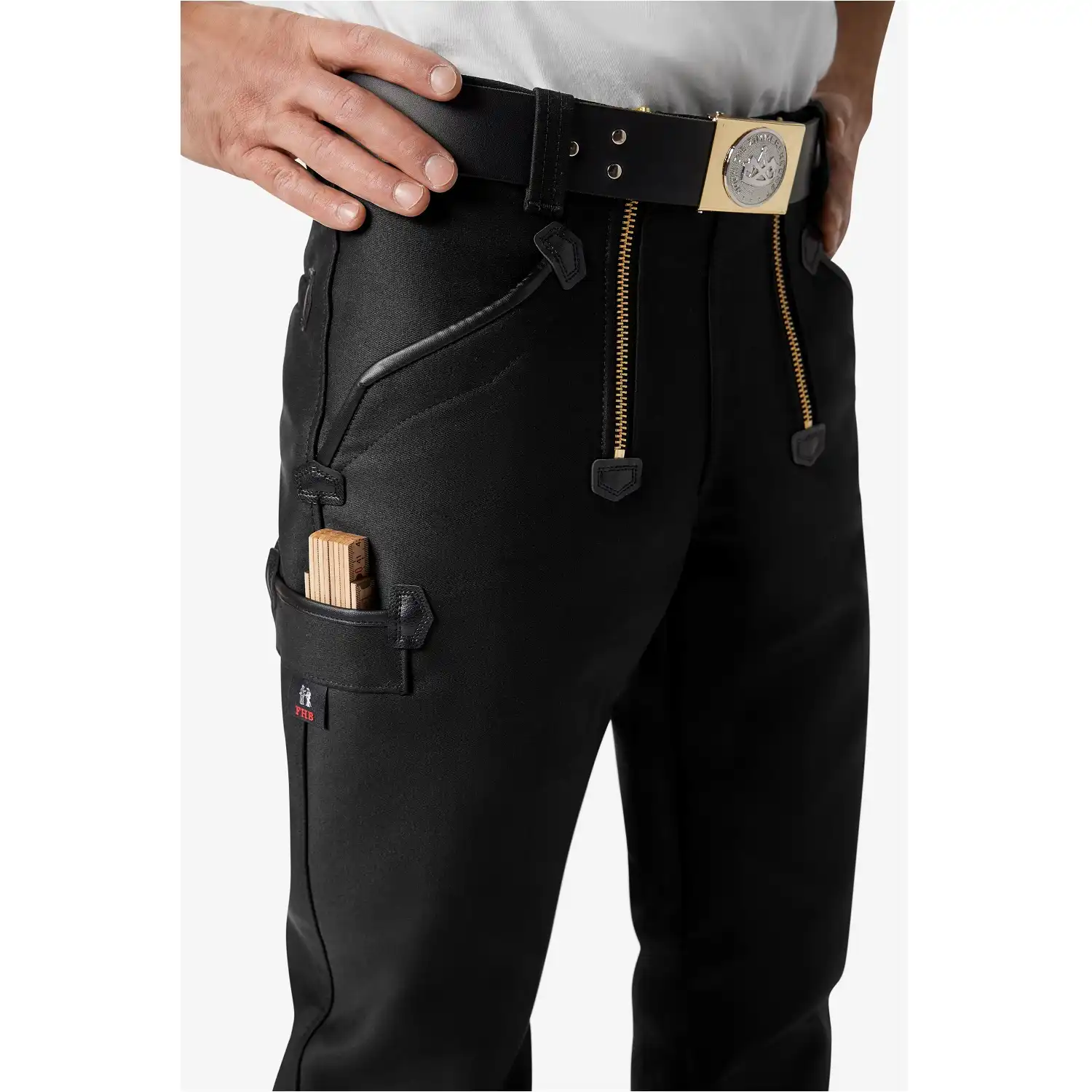 Zunfthose Deutschleder "CHRISTIAN" schwarz in 56 - Thumbnail 3