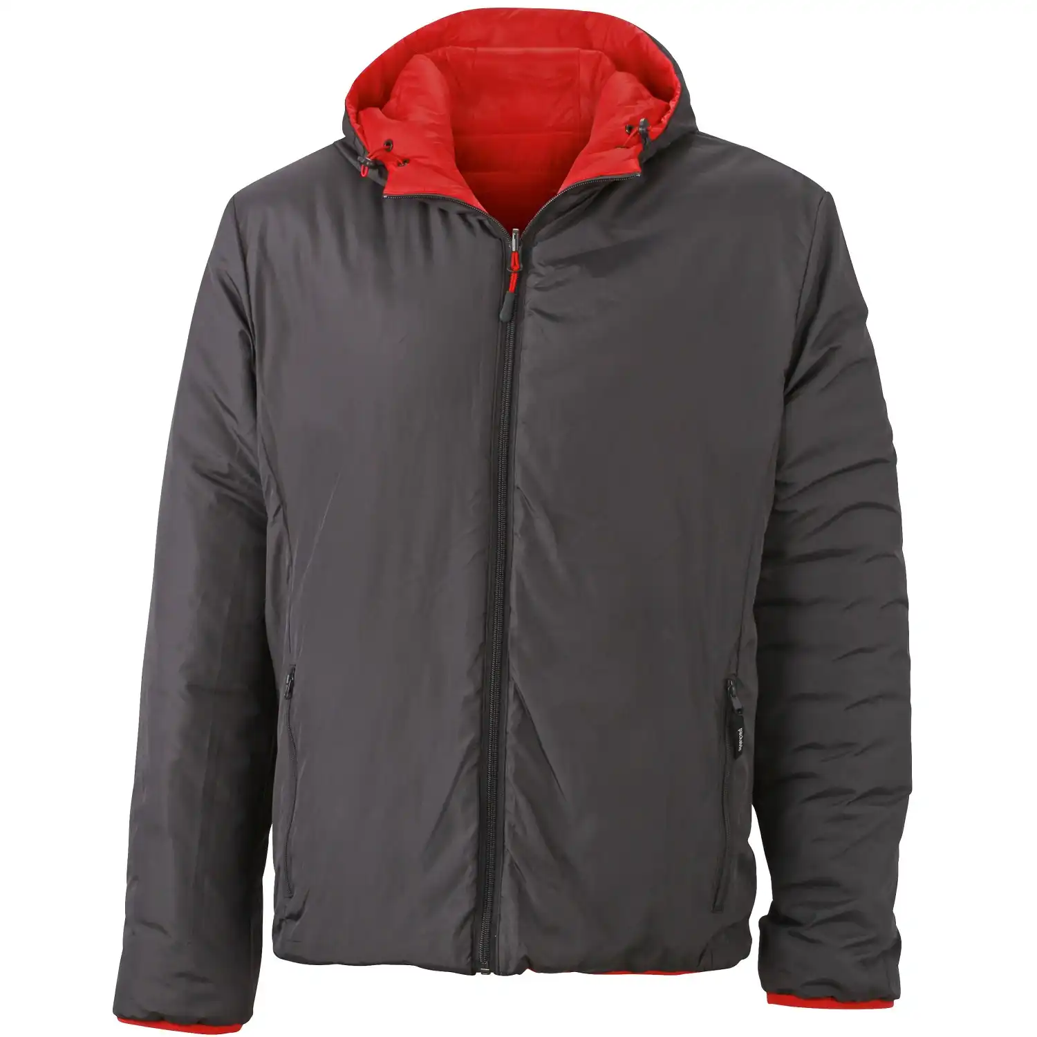 Wende-Steppjacke "JN1092" in red/carbon, 3XL - Thumbnail 2
