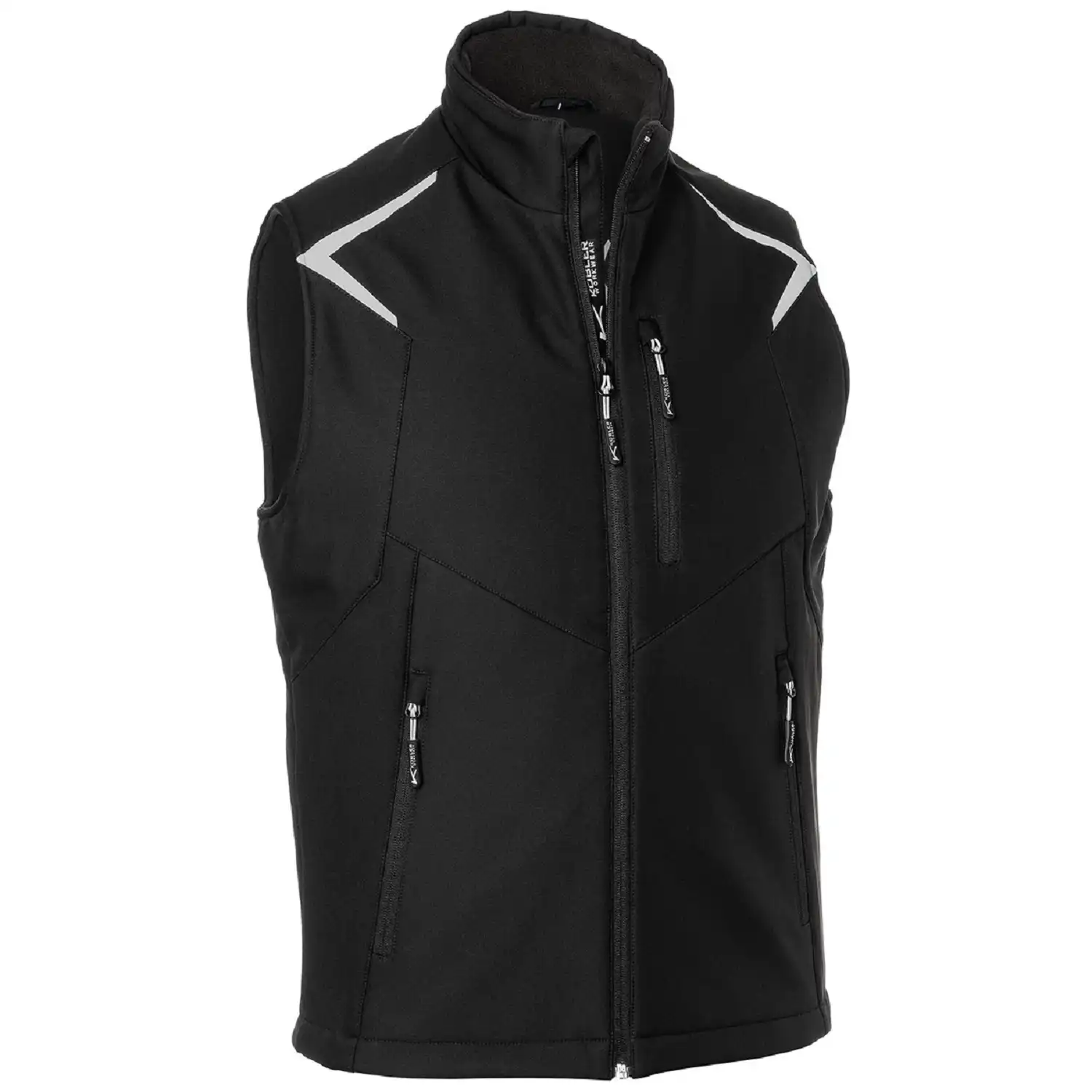 Softshell Weste BODYFORCE in schwarz, 3XL - Thumbnail 1