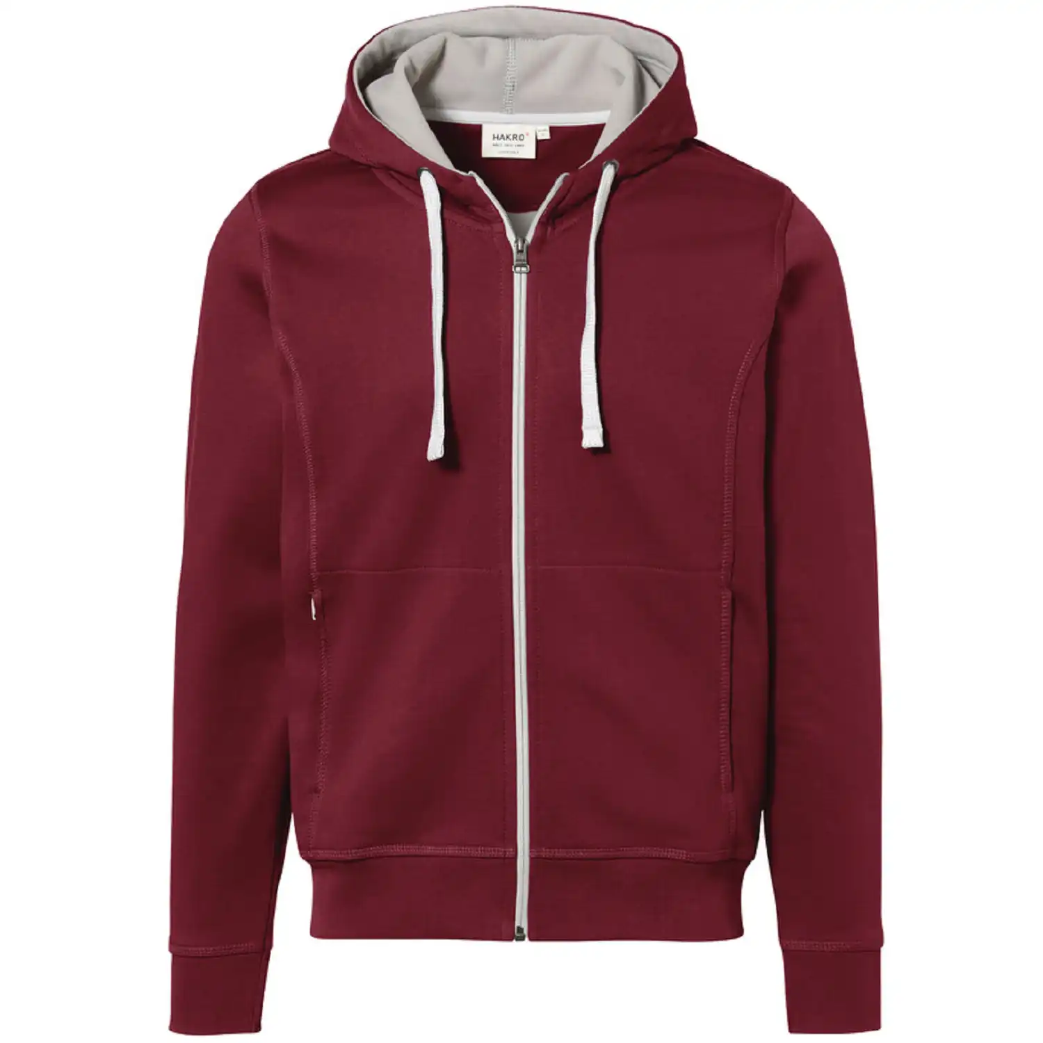 Kapuzen-Jacke Bonded 455 in weinrot/silber, XS - Bild 1