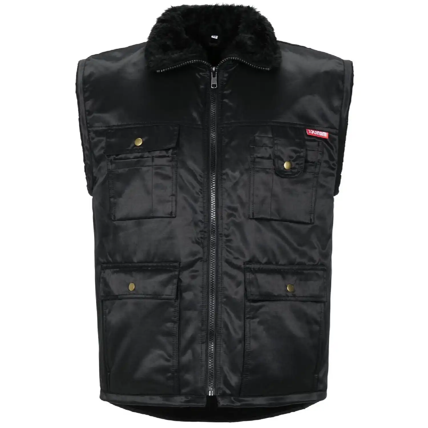 Winter-Piloten Weste "GLETSCHER" Outdoor in schwarz, L - Bild 1