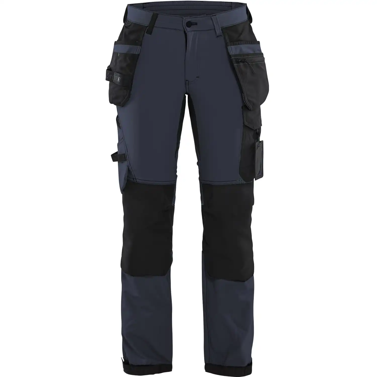 Damen Stretch Handwerkerhose "7192" in Dunkelmarine/Schwarz, C34 - Bild 1