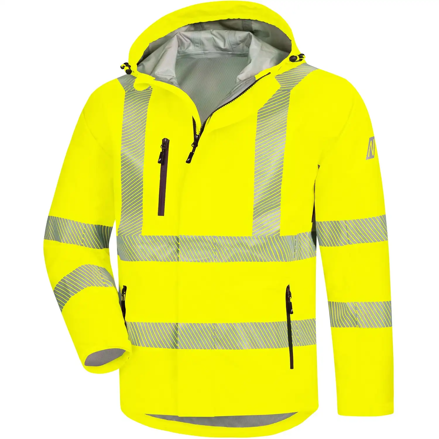 Warnschutz Regenjacke "MOTION TEX VIZ PLUS" in gelb, L - Thumbnail 1