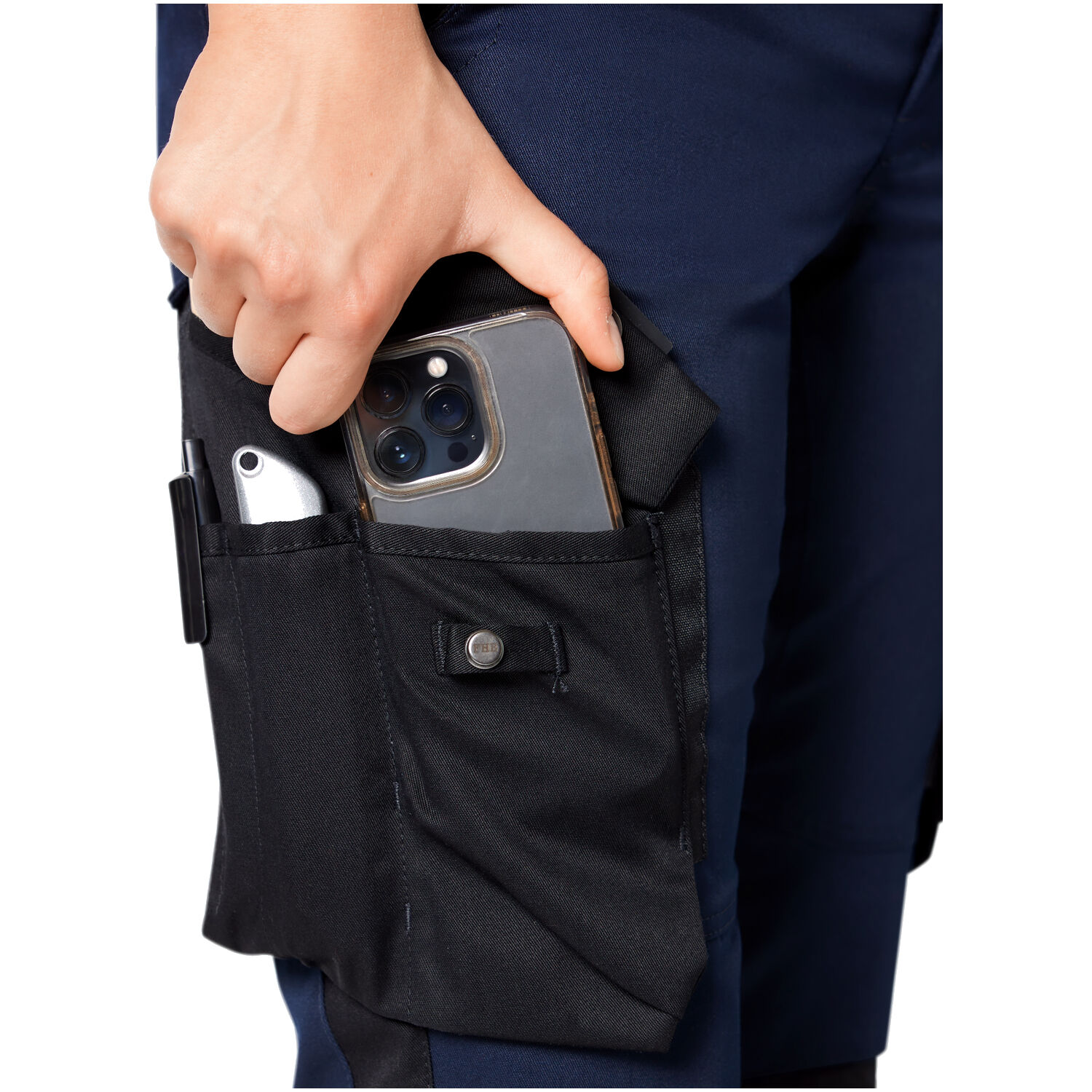 Damen Arbeitshose "ANNETTE" in marine/schwarz, 40 - Thumbnail 6