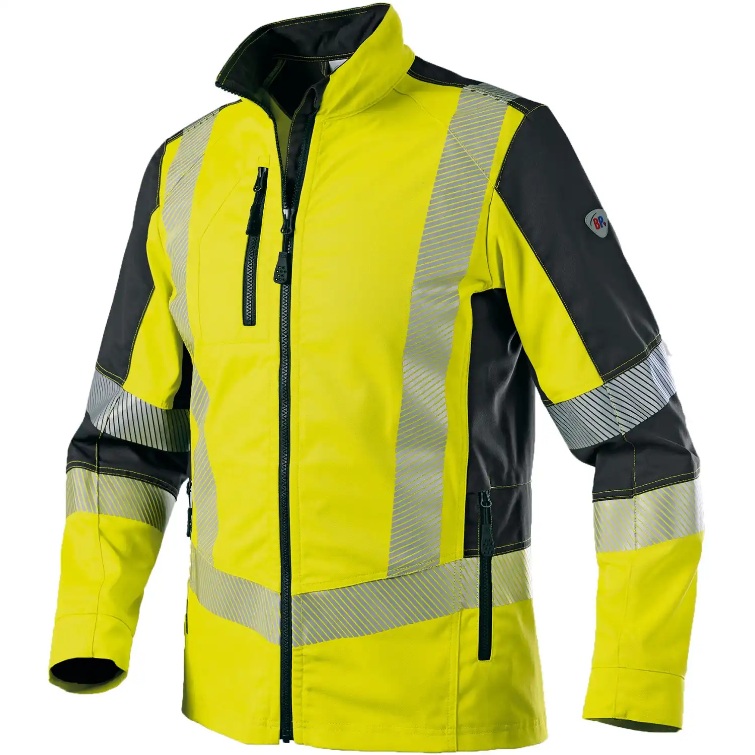 Warnschutz Stretch Bundjacke "2042-844" in warngelb/anthrazit, 44/46 - Thumbnail 1