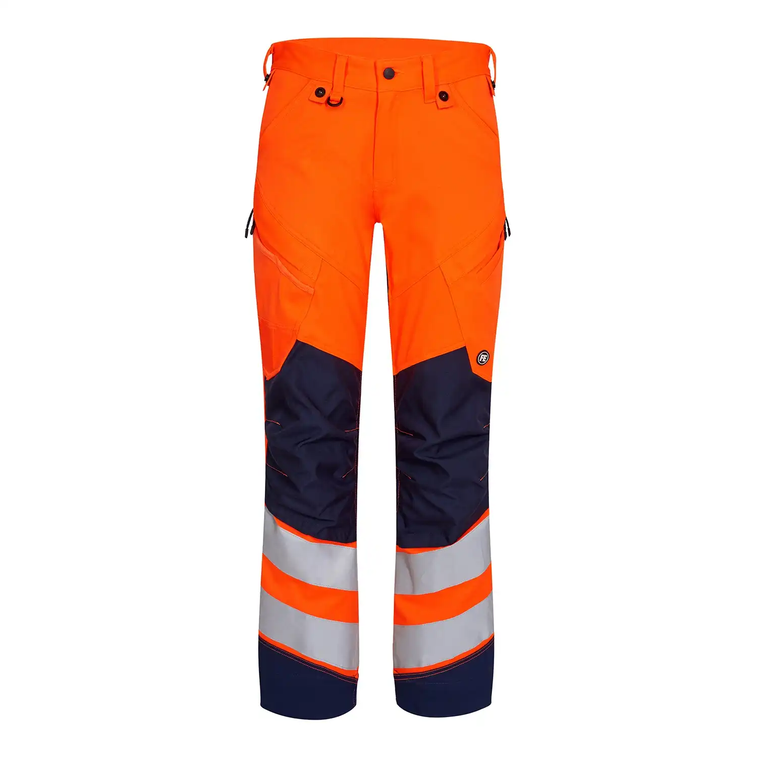 Warnschutz Stretch Bundhose "2544-314" Safety Kl. 2 in orange/marine, 48 - Thumbnail 1