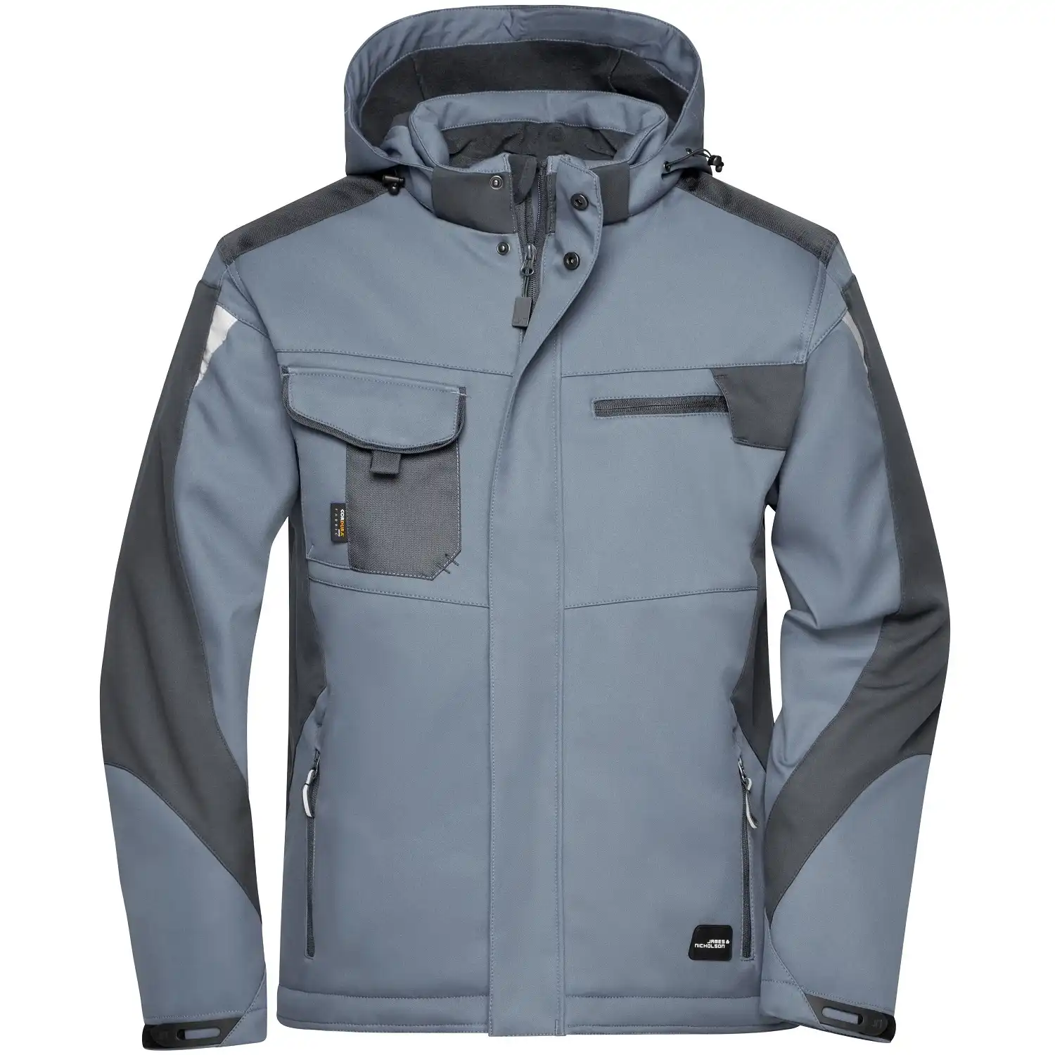 Winter Softshelljacke "JN824" in carbon/black, 3XL - Bild 1
