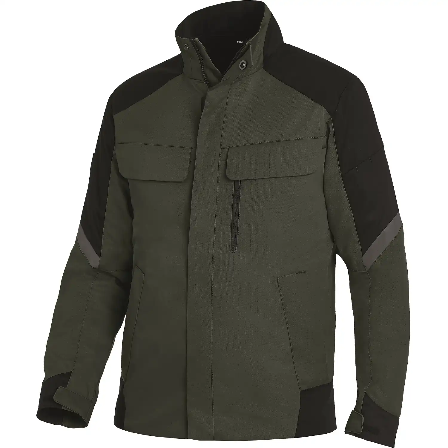 Arbeitsjacke "FRANK" in oliv/schwarz, L - Thumbnail 1