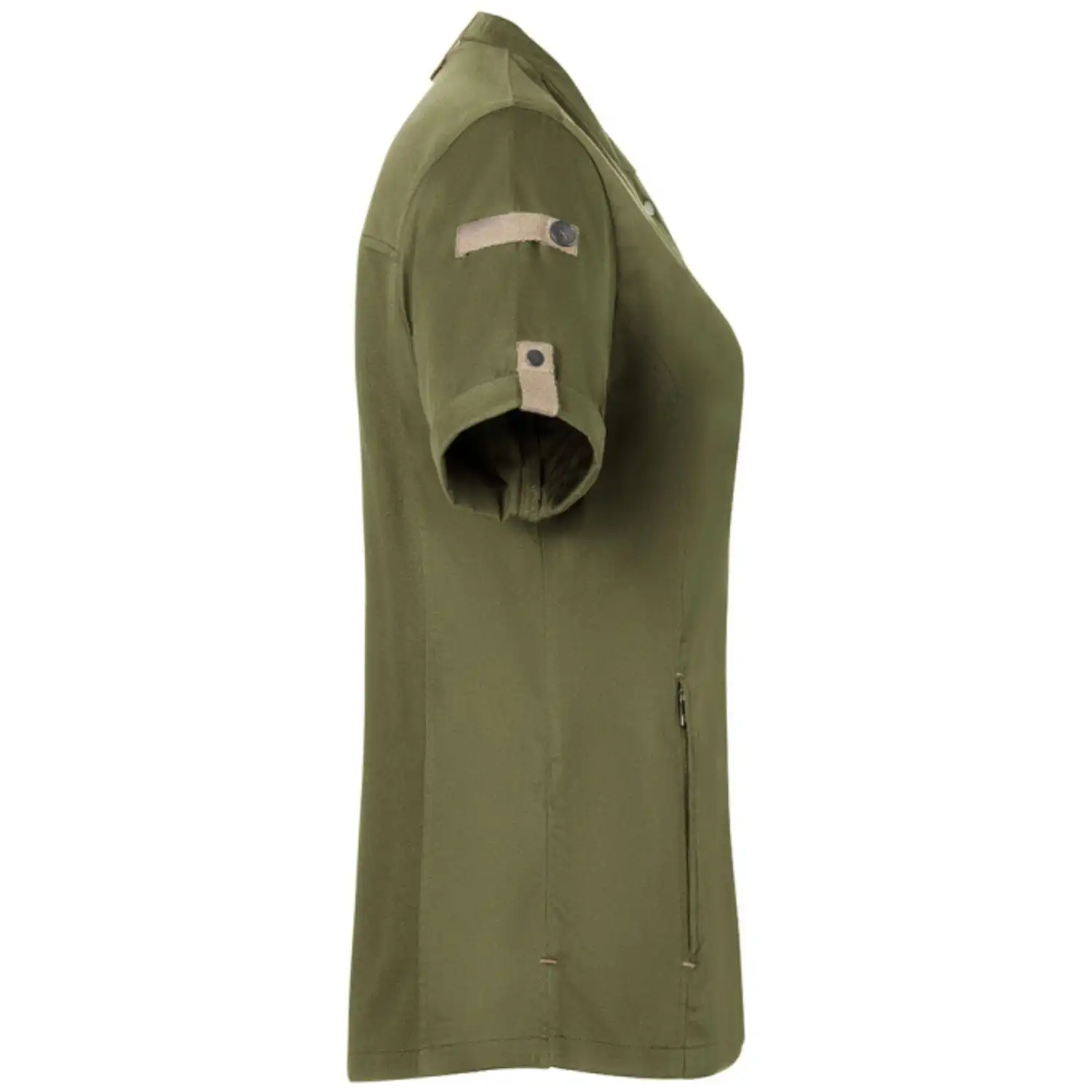Damen Kochjacke "JF 27" in moosgrün, 34 - Thumbnail 3