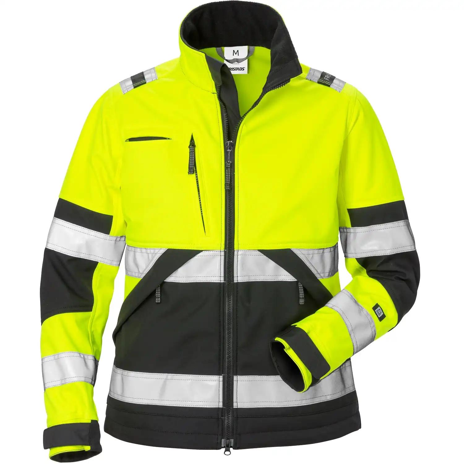 Damen Warnschutz Softshelljacke "4183 WYH" in gelb/schwarz, XS - Thumbnail 1