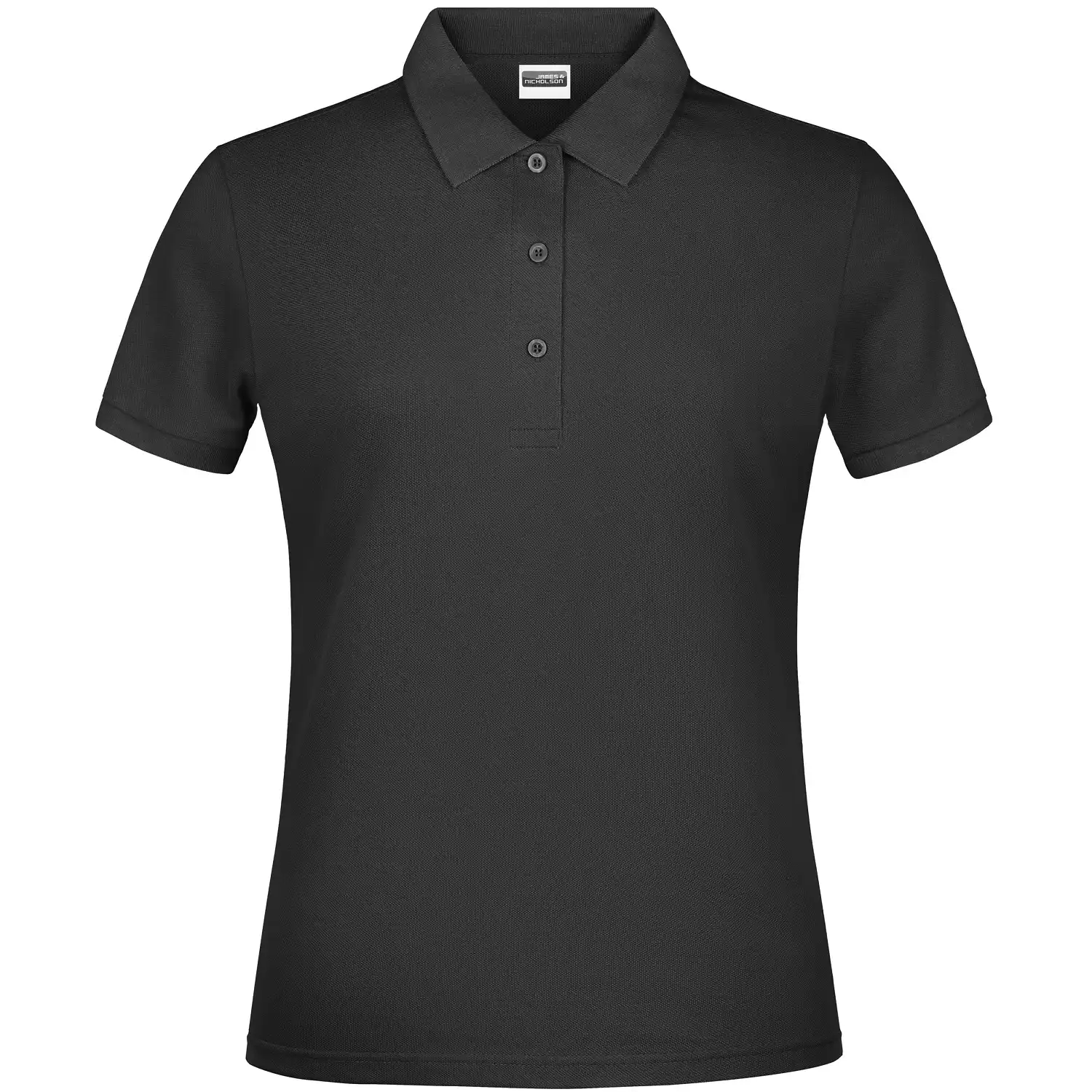 Damen Basic Polo Lady in black, M - Bild 1