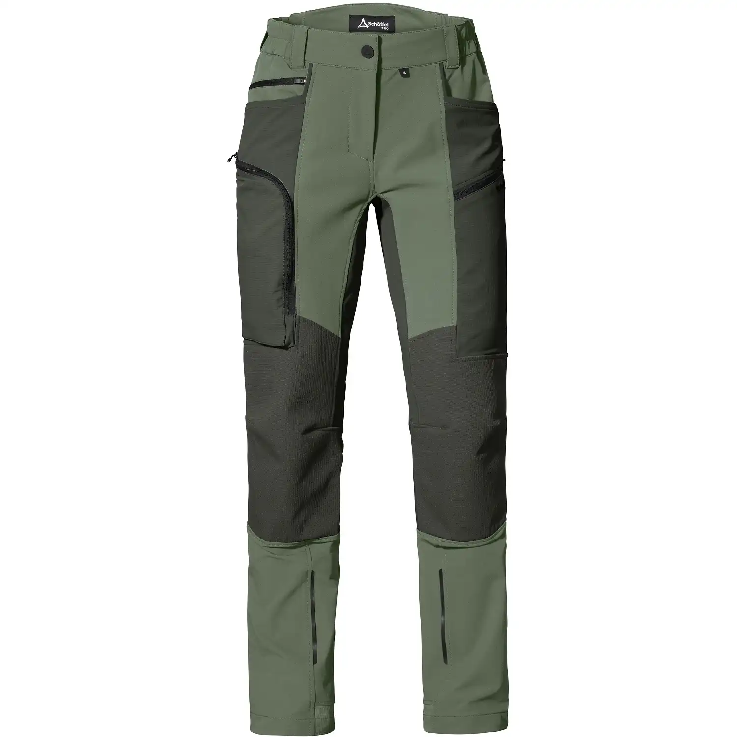 Damen Stretch-Bundhose "MASCHINE" in grün, 38 - Bild 1